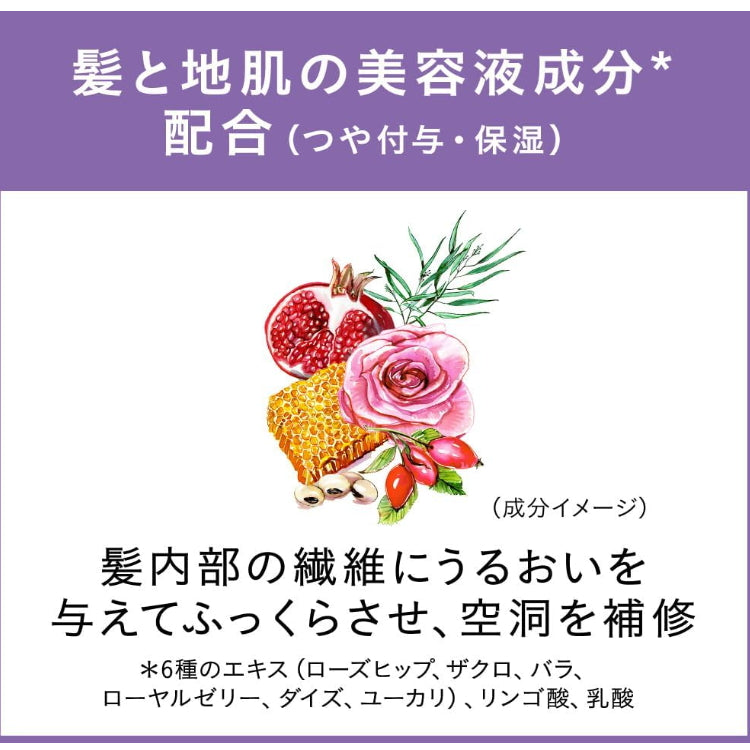 KAO 花王 Segreta 无矽处方 修复发跟护理 头皮美容精华成分 丰盈洗发水 430ml