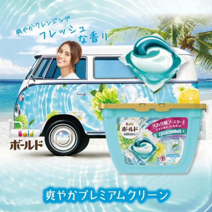P&G 日本宝洁3D喱凝珠洗衣球17粒入 洁净清爽