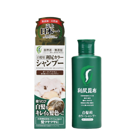 日本利尻昆布自然上色洗发液200g 深棕色(天然色素不含添加剂和非有机硅)