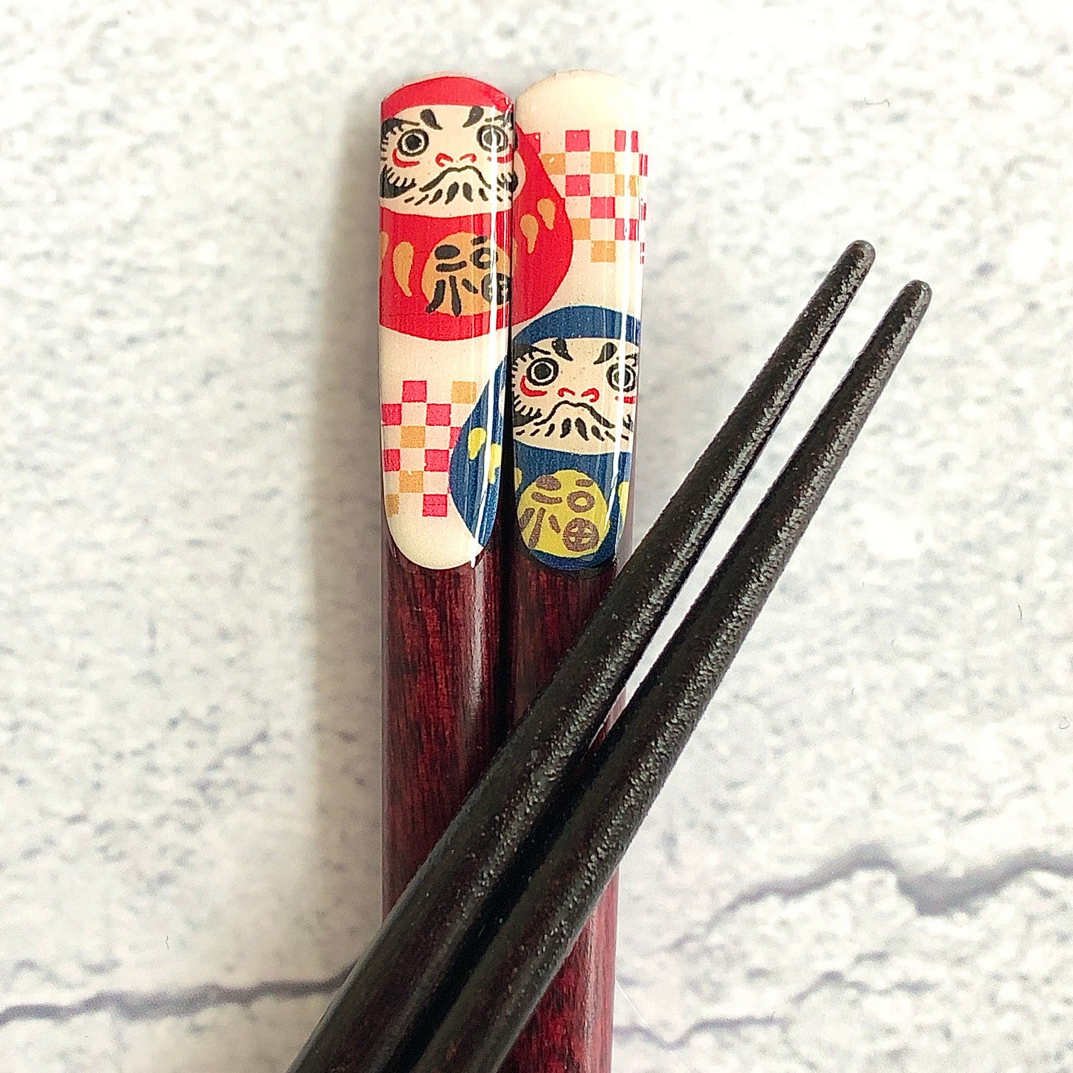 Kawai 笑門來福筷紅色21cm