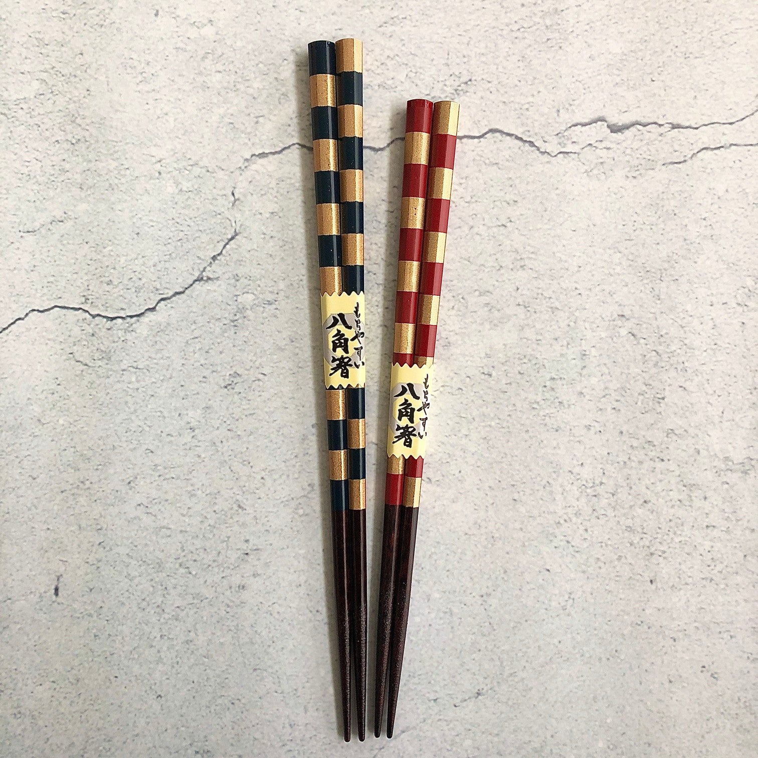 Kawai 八角金格子筷子23/21cm(洗碗机可用)2色可选