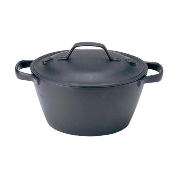 OIGEN 及源 南部铁器 雕刻师 圆深型铸铁锅 烤箱/直火/电磁炉通用 24cm W320xD250xH180mm