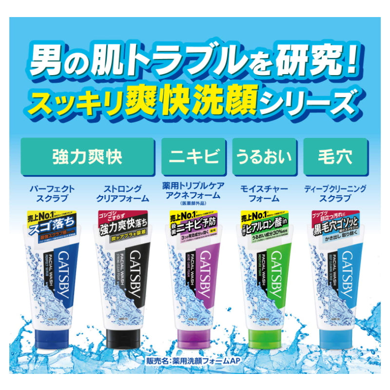 GATSBY 男士洁面乳 130g 2种功效可选