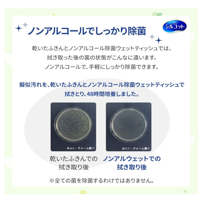 Unicharm 尤妮佳 除菌消毒湿纸带纸巾盒 不含酒精 45枚入