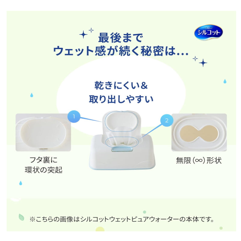 Unicharm 尤妮佳 除菌消毒湿纸带纸巾盒 不含酒精 45枚入