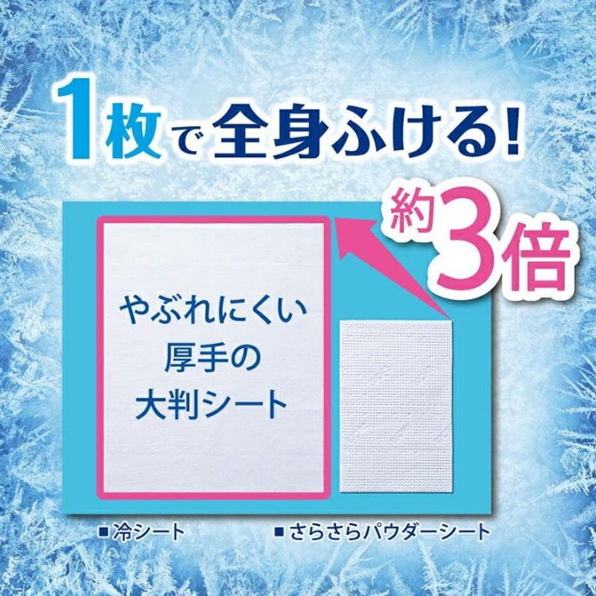 KAO 花王 Biore 冷感湿巾-3凉感降温 止汗湿纸巾 20枚 花香