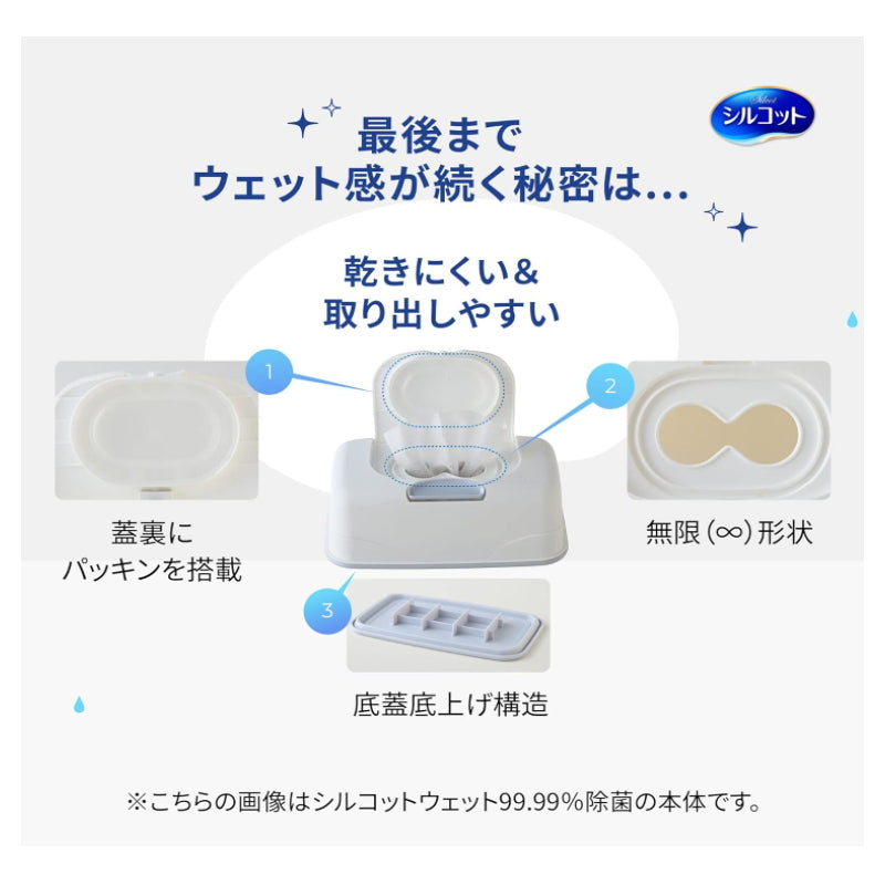 尤妮佳 除菌消毒湿纸巾 99.99% 补充装 含酒精成份 40片入 × 8包