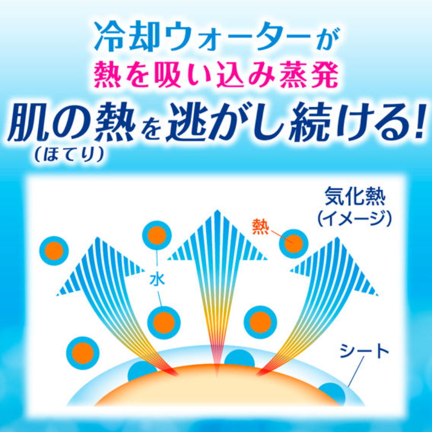KAO 花王 Biore 擦汗降温 -3度持续60分钟 冷感毛巾 瞬间清爽湿巾 5枚 无香