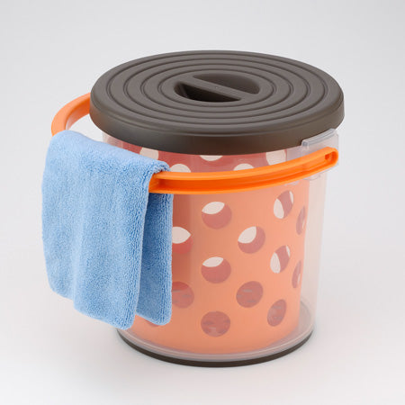 INOMATA 多用途水桶 带内桶 10L 橘色