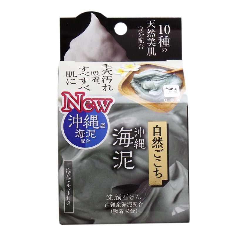 牛乳石碱共进社 冲绳海妮洁面皂 吸附污垢加天然保湿 80g 附起泡网