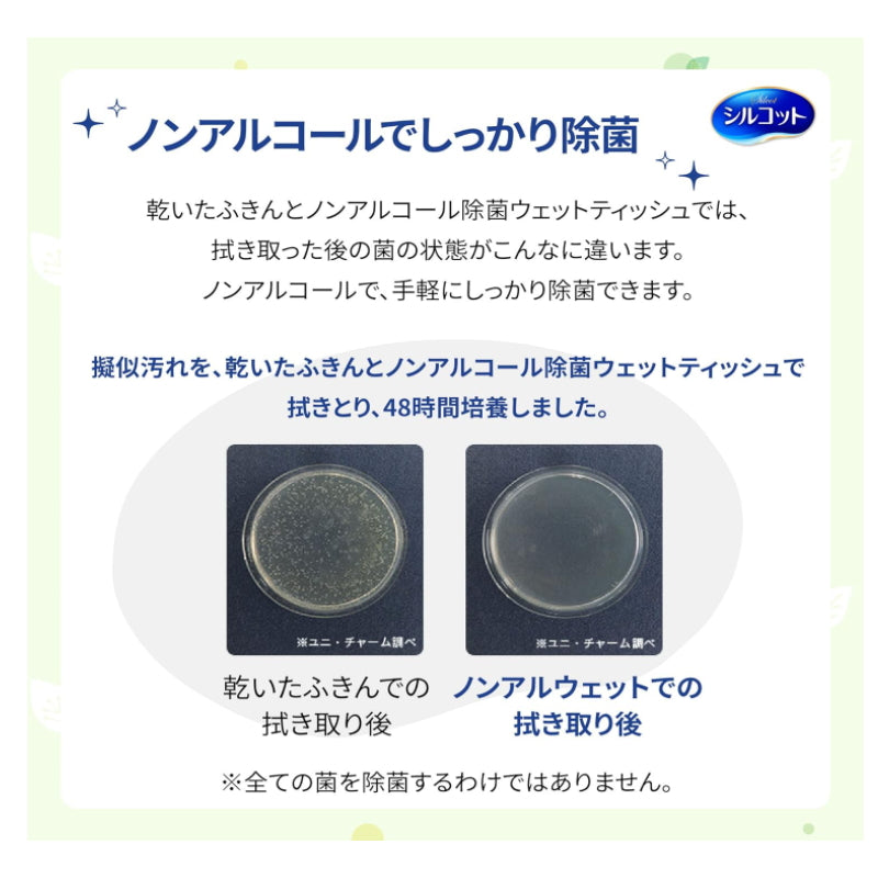 Unicharm 尤妮佳 儿童用不含酒精除菌纸巾大包装(45枚×8包)