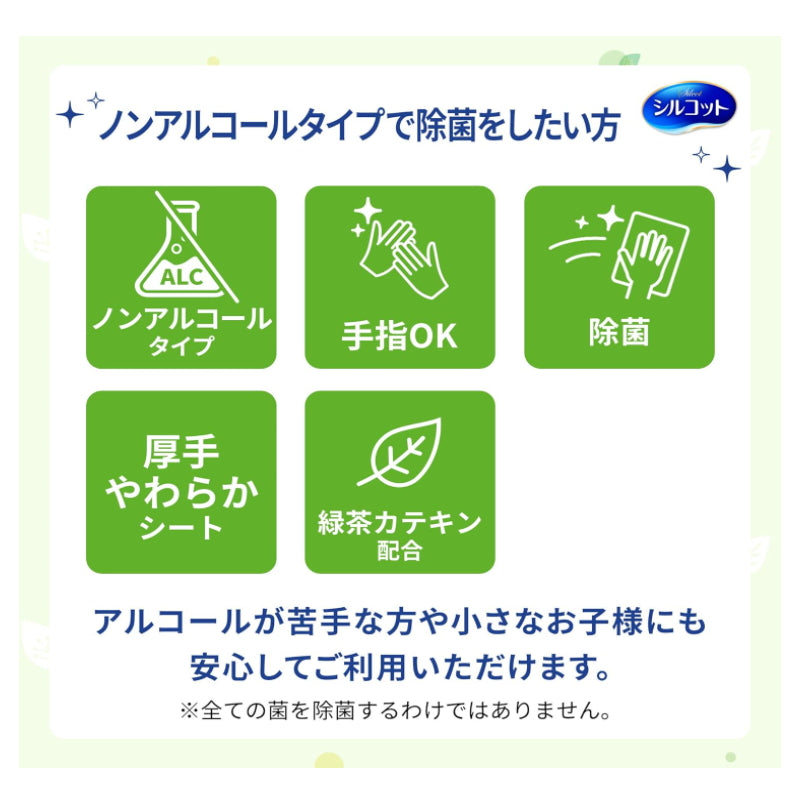 Unicharm 尤妮佳 儿童用不含酒精除菌纸巾大包装(45枚×8包)