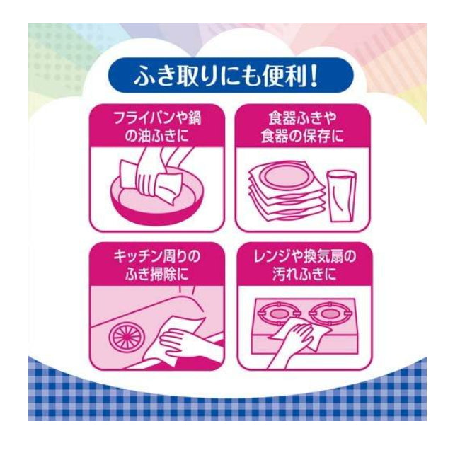 日本大王Elis 超吸收廚房紙巾不易破損不含螢光劑無漂白微波爐OK 50張4卷