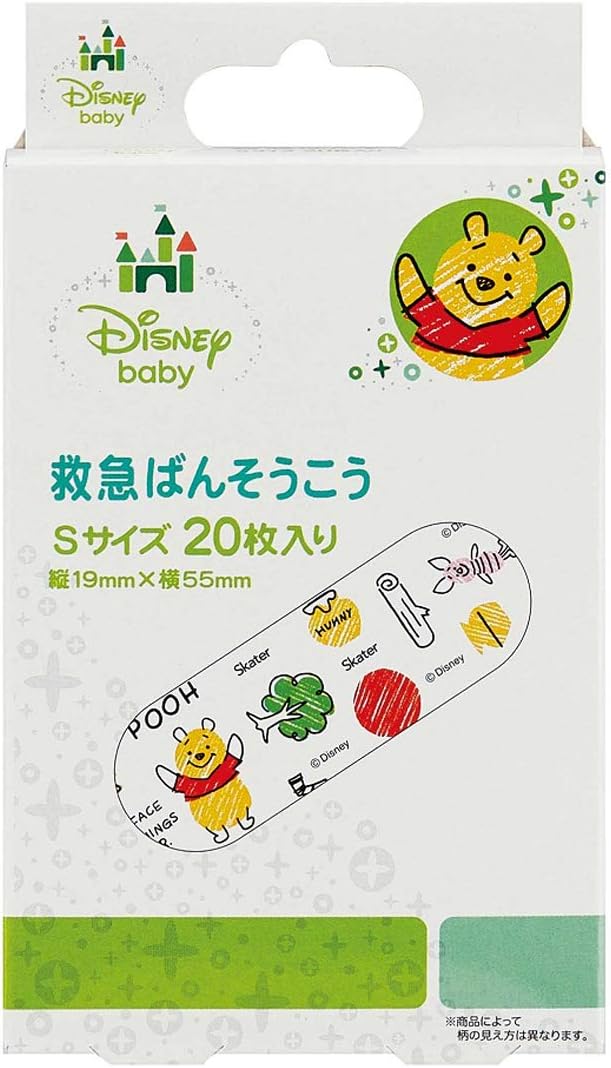 Skater 创可贴S 日本制 小熊维尼20枚 19×55mm(2种款式可选)