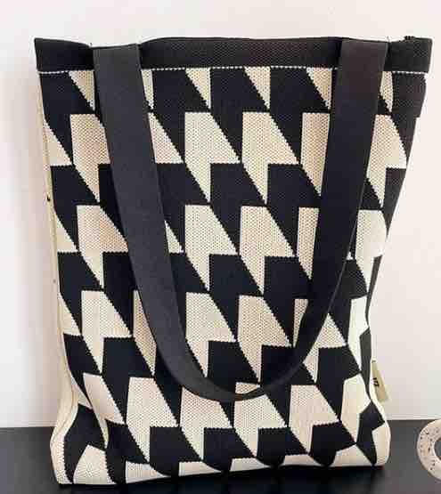 日本针织肩包 托特包 30cm×38cm 两种颜色可选