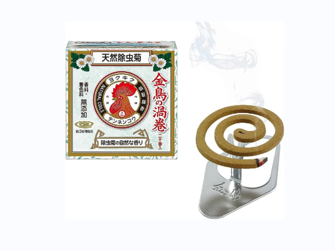 KINCHO 日本金鸟 100%天然植物成分涡卷驱蚊香 迷你20卷入(成人儿童宠物可用)