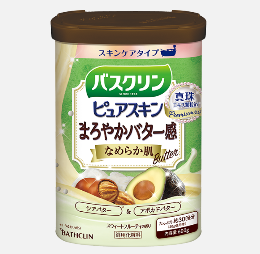 BATHCLIN 美容汤 入浴剂 丝光美肌600g(鳄梨油+乳木果+珍珠)