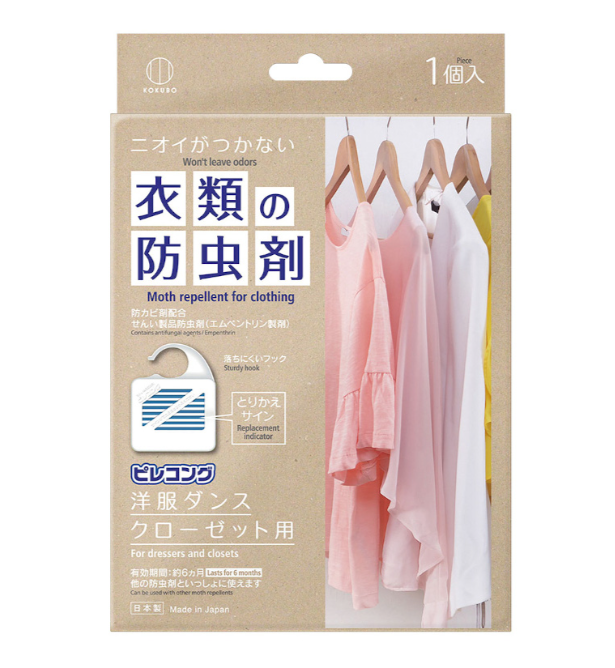 KOKUBO 衣物衣類防蟲抑制黴菌消臭掛式