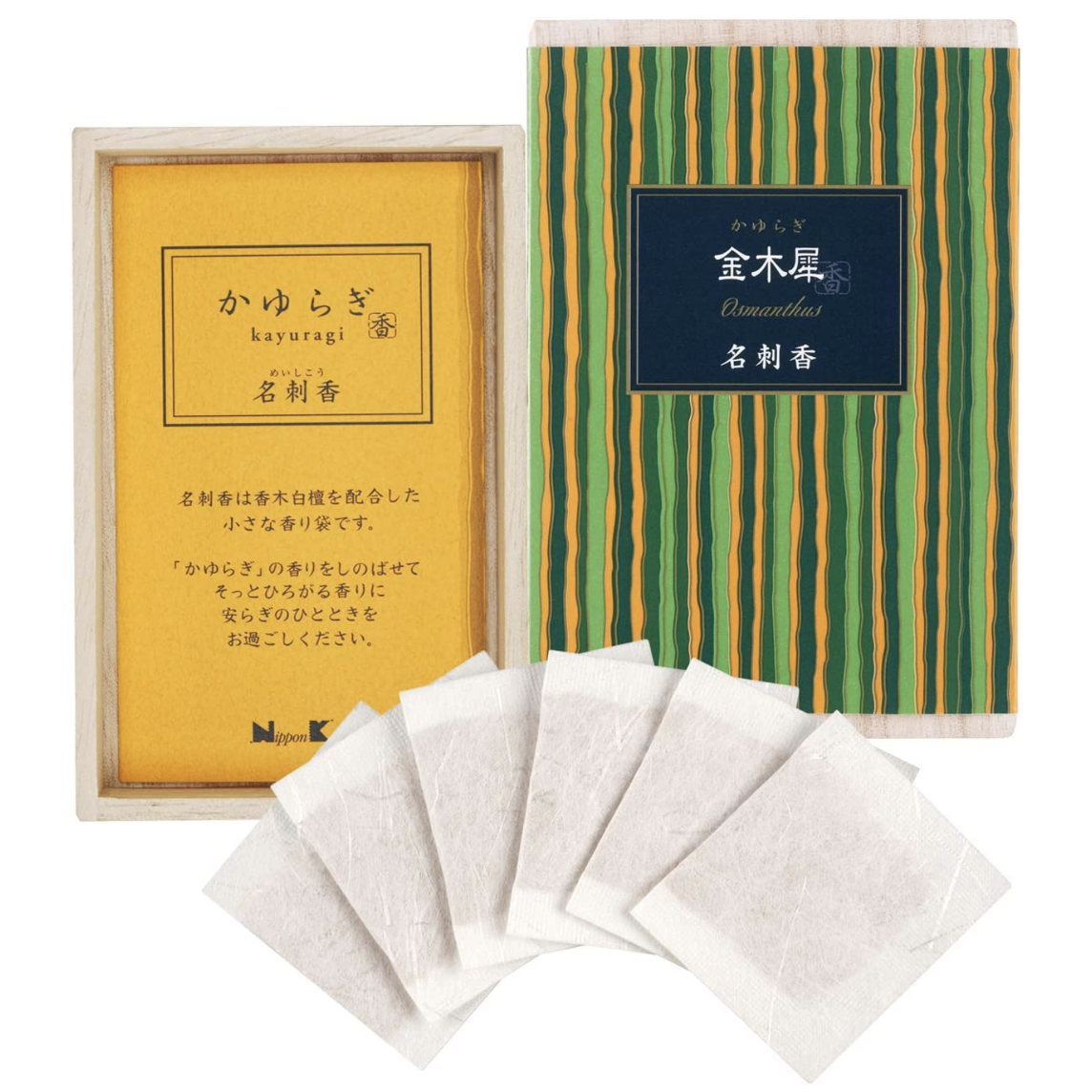 NipponKodo 日本香堂 吉祥如意系列 香片 6枚入 木箱(9种香味可选)
