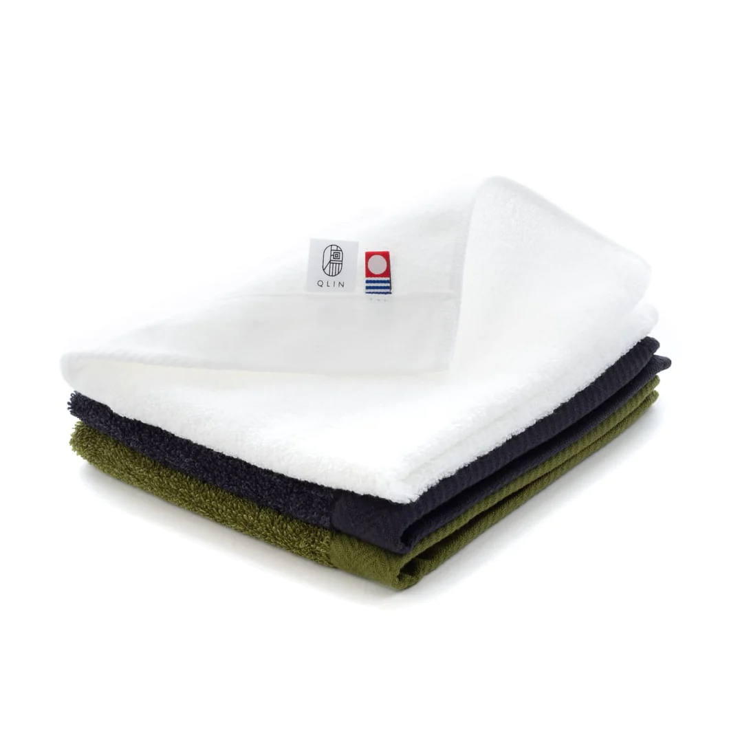 Hartwell 今治毛巾 抗菌消臭纤维 方巾34×34 海军蓝