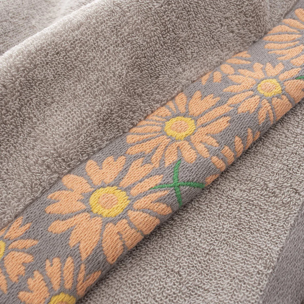 Hartwell 今治毛巾 温柔花语 浴巾 60×120cm(3种款式可选)