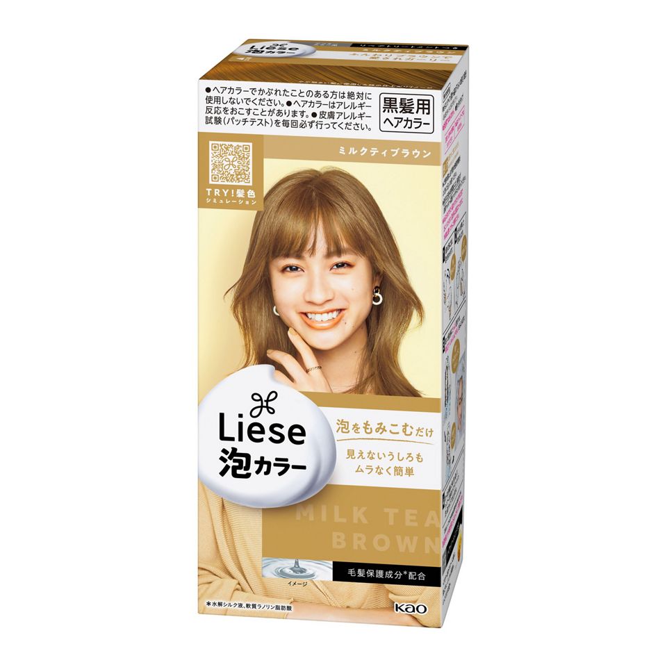 KAO 花王 Liese 黑发用泡沫染发剂108ml(11种颜色可选)