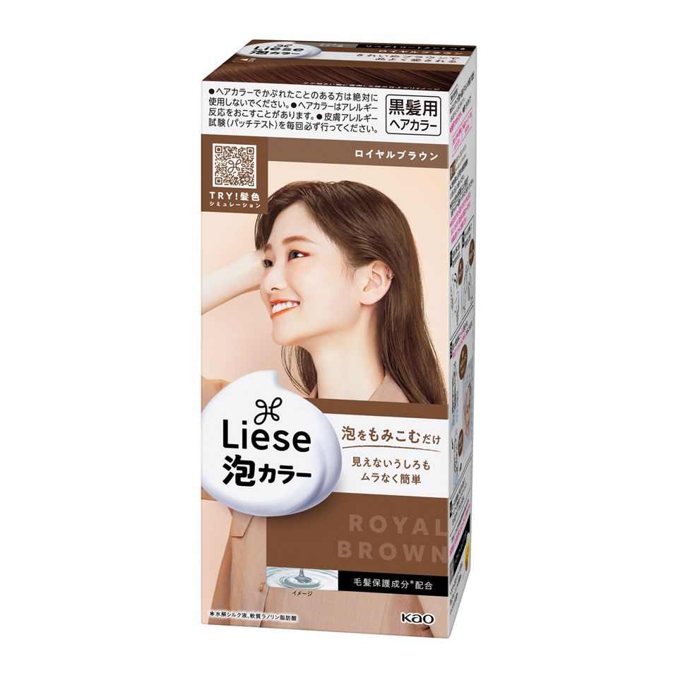 KAO 花王 Liese 黑发用泡沫染发剂108ml(11种颜色可选)