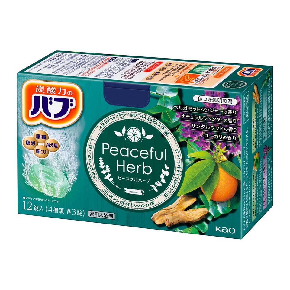 KAO 花王 碳酸跑 凉夏系列入浴剂40g×12枚入 (4种类型可选)