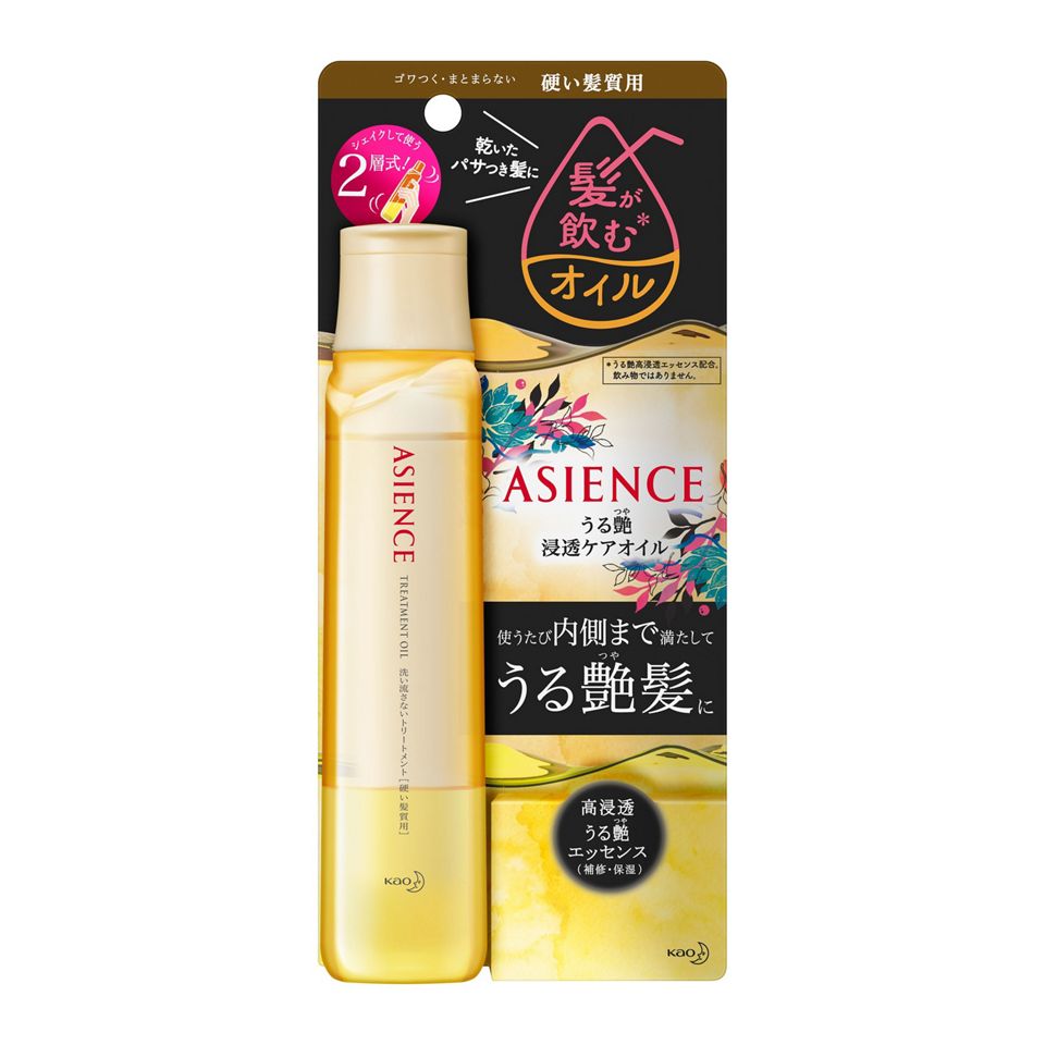 KAO 花王 ASIENCE 光泽滋养发油110ml 干硬发质