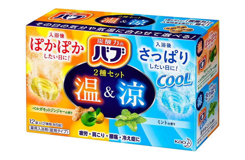 KAO 花王 碳酸跑 凉夏系列入浴剂40g×12枚入 (4种类型可选)