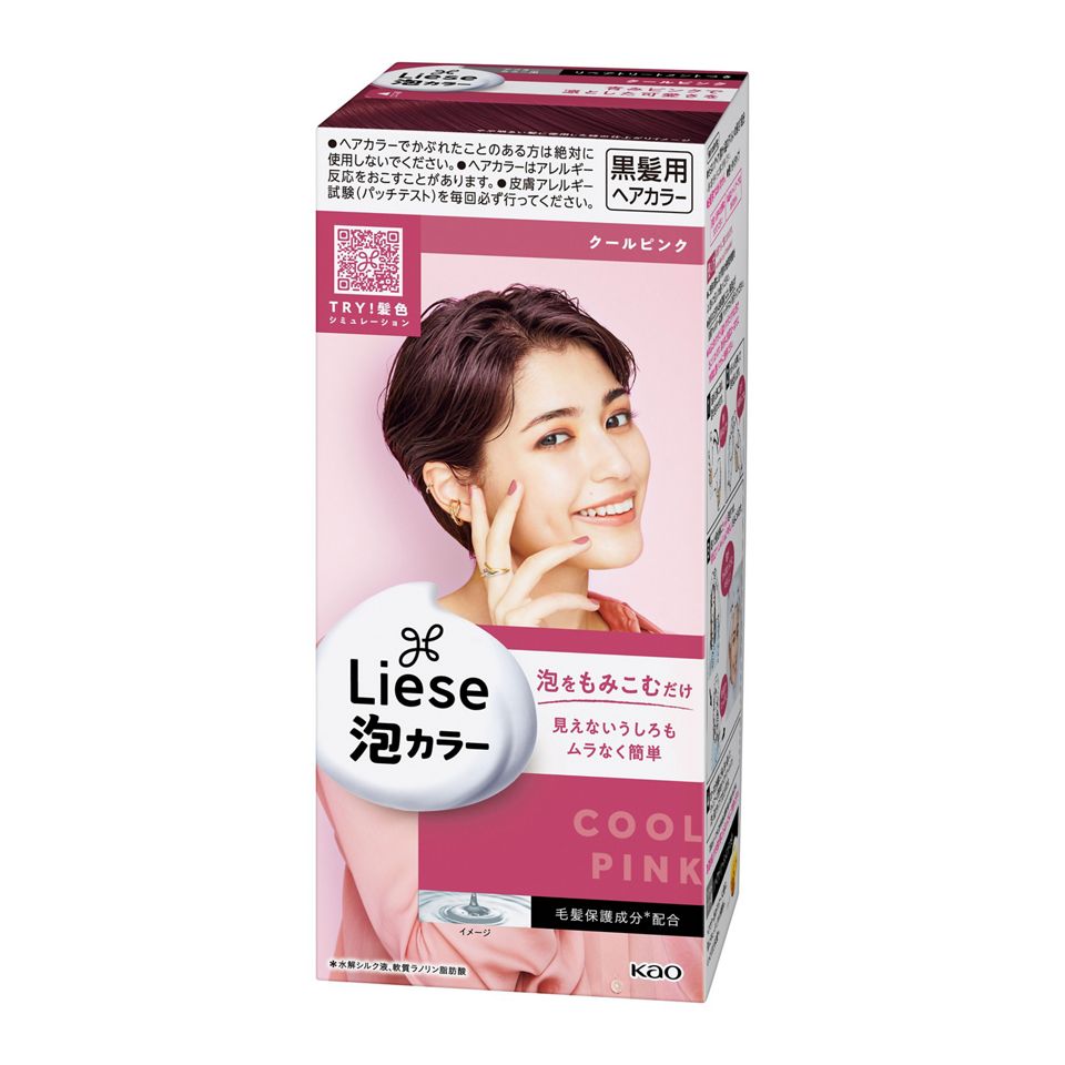 KAO 花王 Liese 黑发用泡沫染发剂108ml(11种颜色可选)