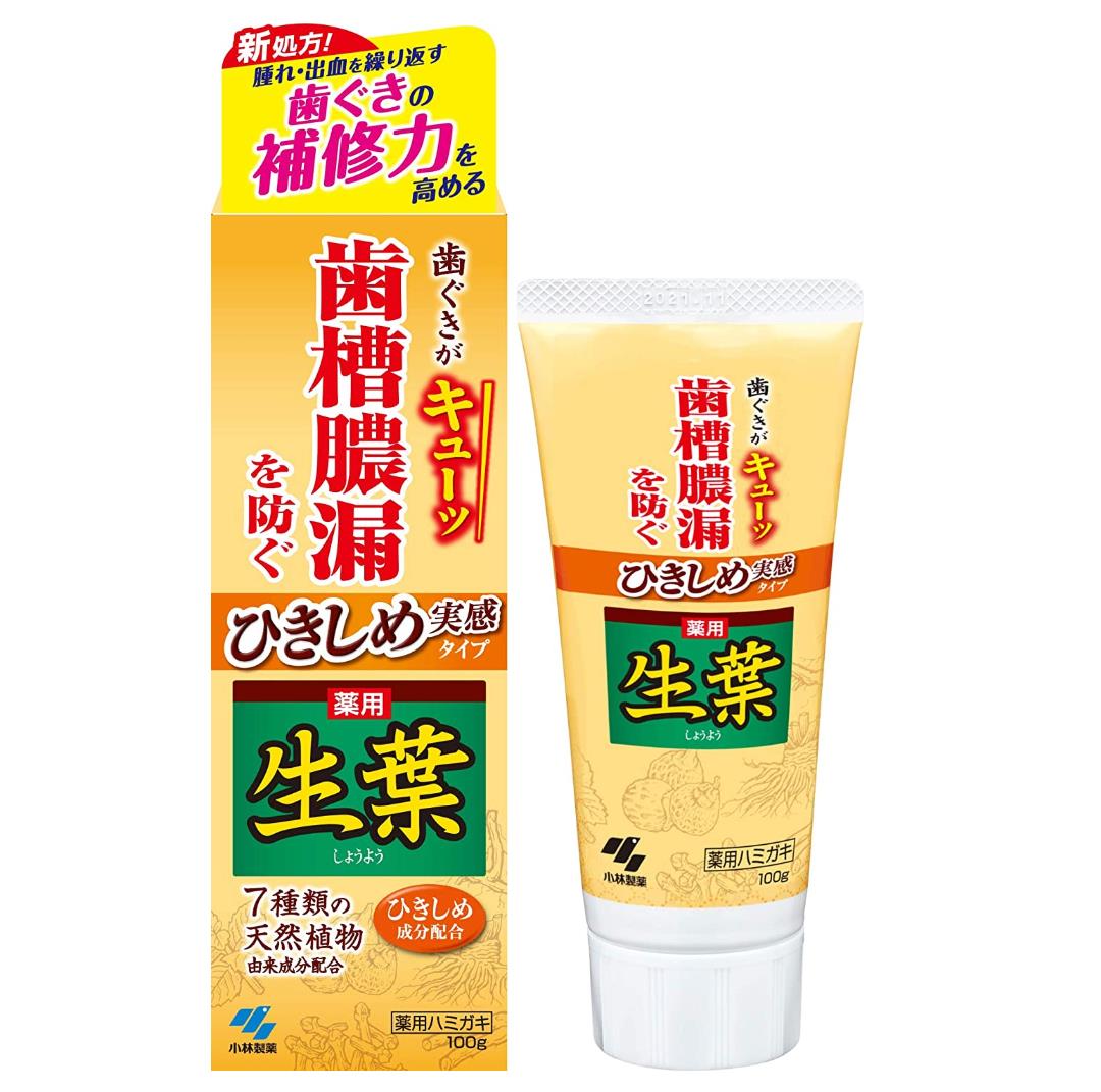 KOBAYASHI 小林制药 中药生叶收敛牙膏(7种天然植物成分)100g