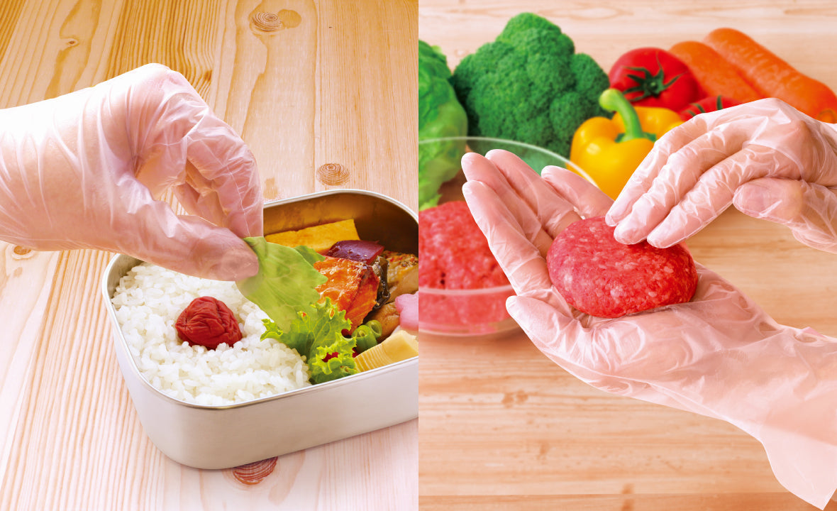 S.T 适合烹饪的手套 女士用半透明 100枚