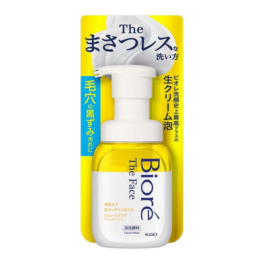 KAO 花王碧柔奶油泡沫洗面乳黃款毛孔清潔200ml