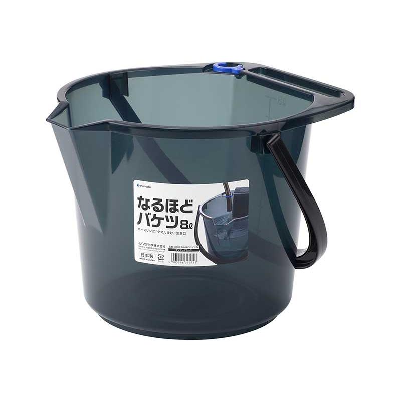 INOMATA 日本多功能强忍水桶 8L