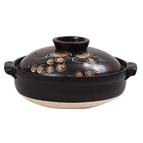 BANKOYAKI 万古烧 土锅 手绘山葡萄9号2.9L