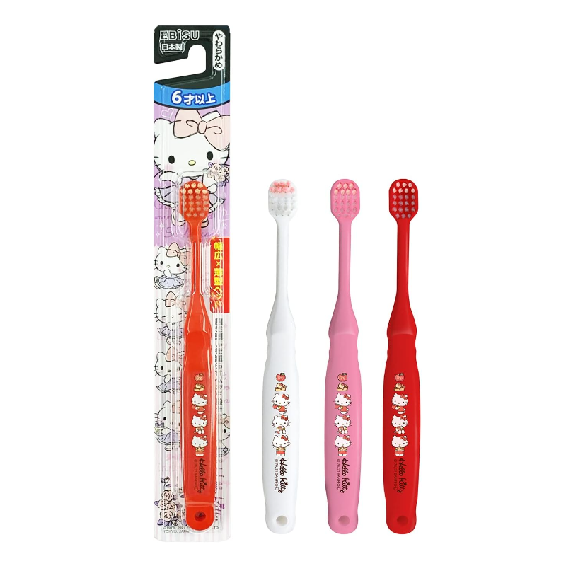 EBISU 惠百施（日本百年品牌） 兒童牙刷6歲以上（三隻裝）2種款式可選