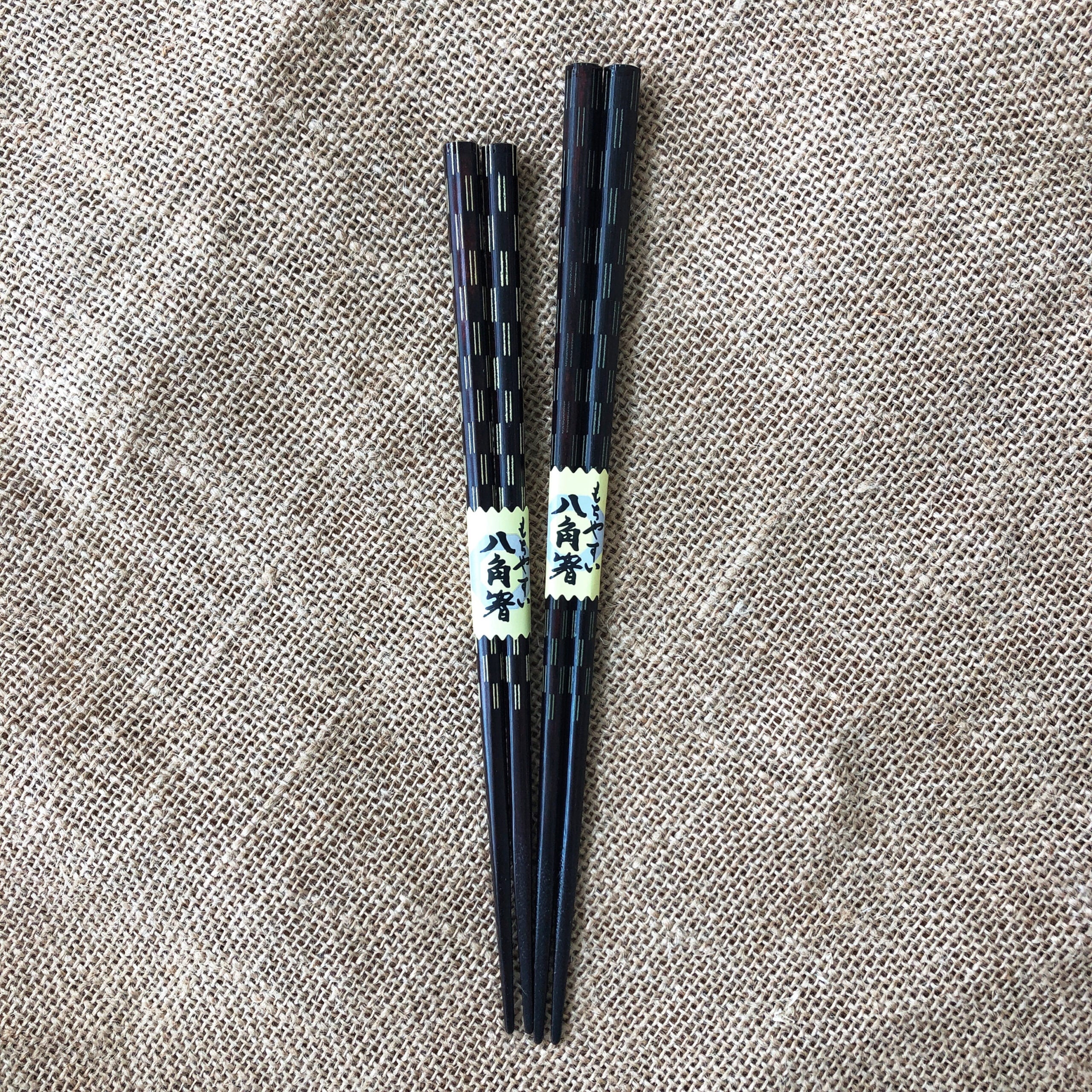 Kawai 音波實木八角筷子23/21cm 洗碗機可用