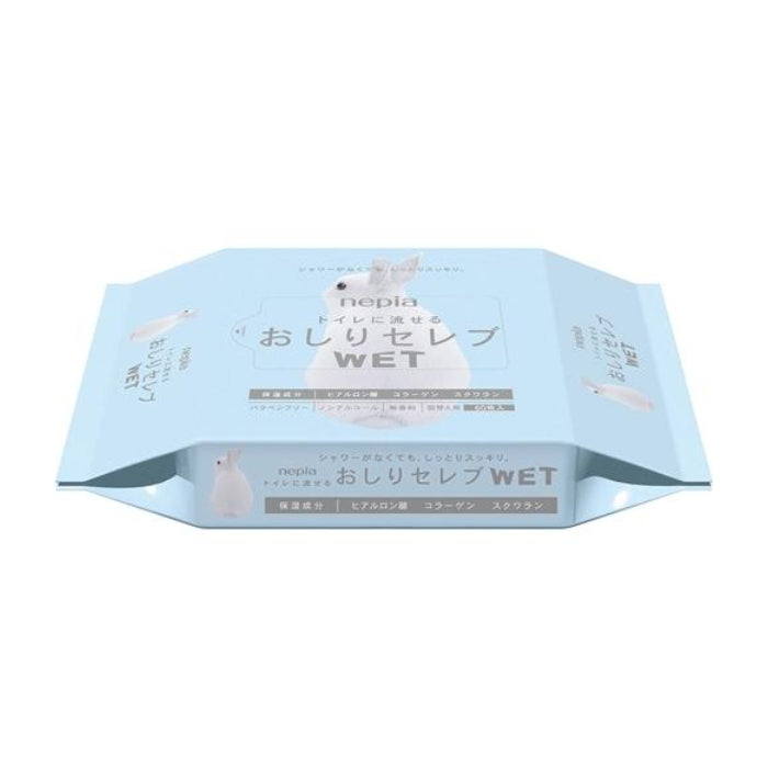 Nepia 王子製紙超柔藥用濕廁紙潤膚成分無香補充包60枚