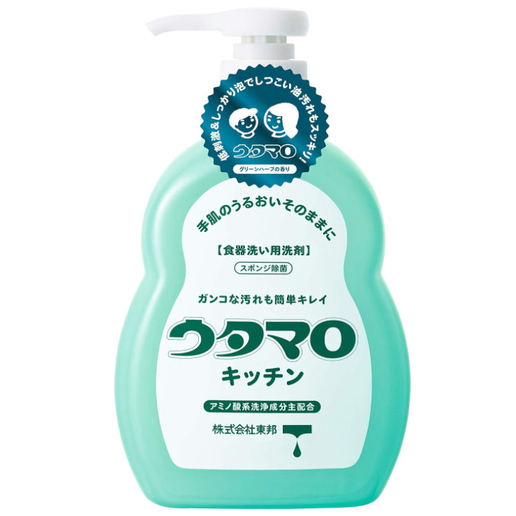 日本UTAMARO 廚房食器用除菌洗潔精300ml 綠色草本