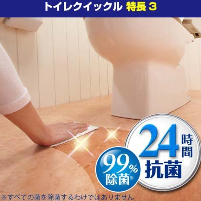 KAO 花王廁所以99%除菌24小時抗菌除臭清潔厚濕紙巾補充包10枚入薄荷香