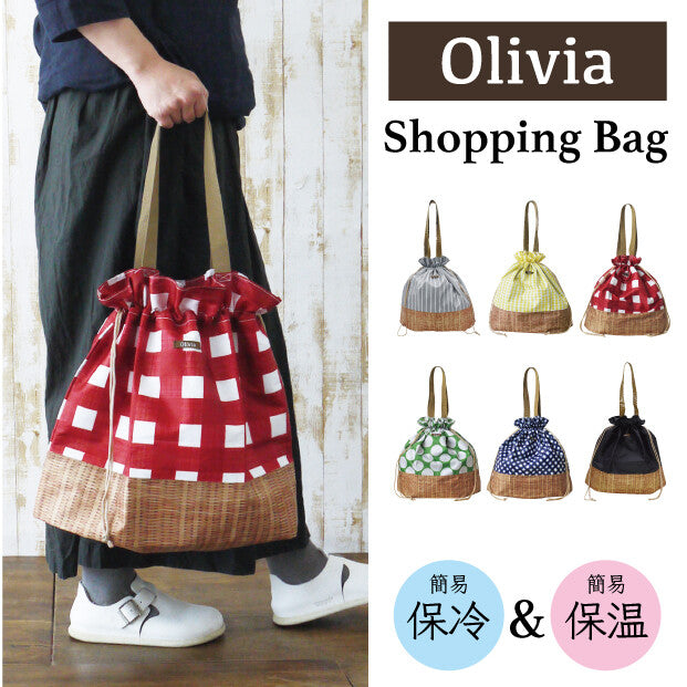 日本Olivia 万用保冷袋 购物包 蓝色