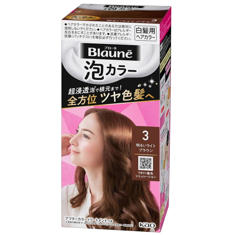 KAO 花王Blaune 白髮用泡沫染髮劑2種顏色可選