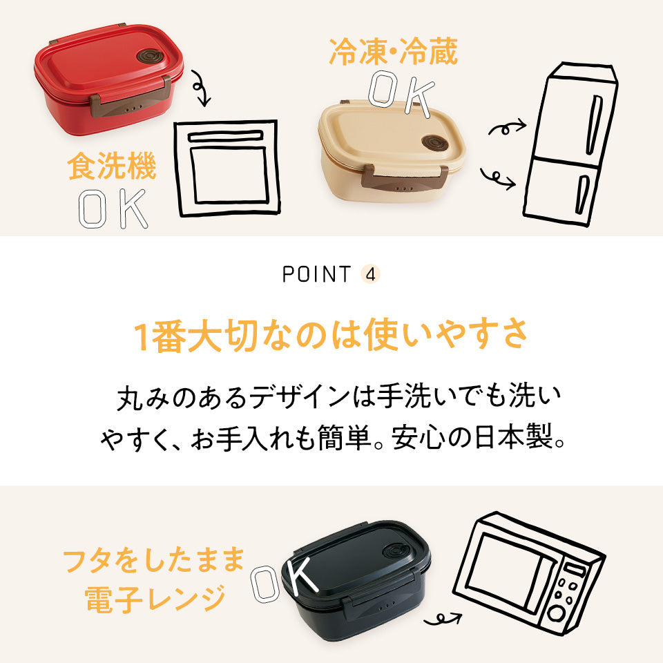 Skater 輕量餐盒M 日本製550ml（3種款式可選）