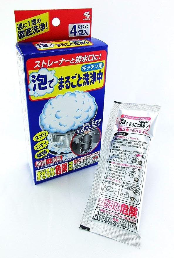 KOBAYASHI 小林製藥廚房排水口清潔劑清潔殺菌除臭（4包入）