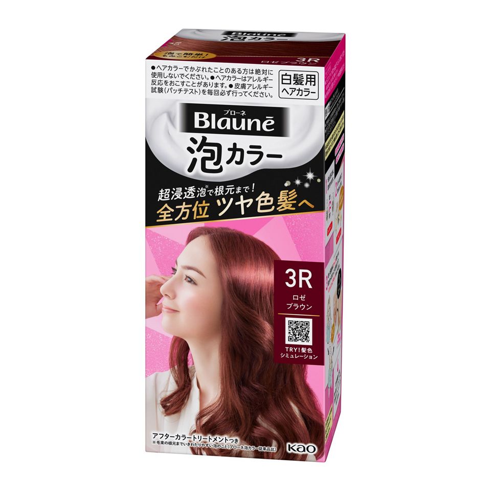 KAO 花王Blaune 白髮用泡沫染髮Natural系列108ml（7種顏色可選）
