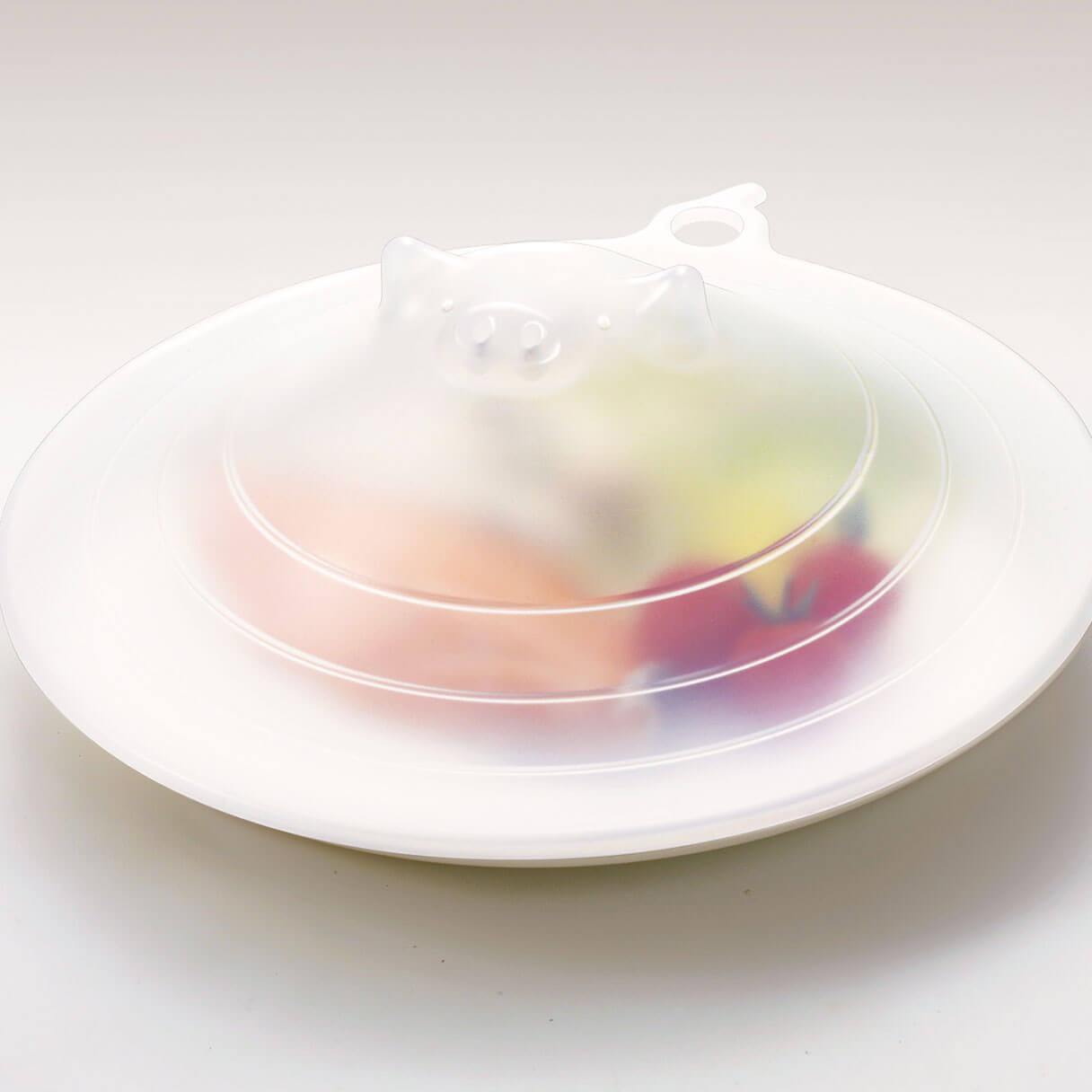 MARNA 小猪多用餐盖  耐高温 微波炉 洗碗机可用230×262×63mm（2种颜色可选）