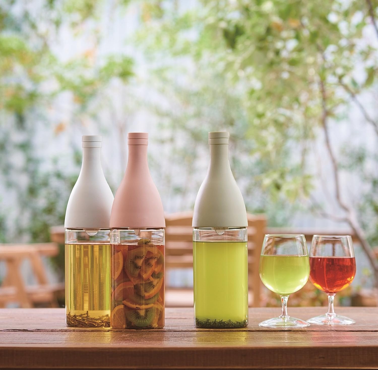 HARIO 酒瓶式冷萃瓶 800ml 耐热玻璃、带过滤网，可放冰箱、洗碗机（3种颜色可选）