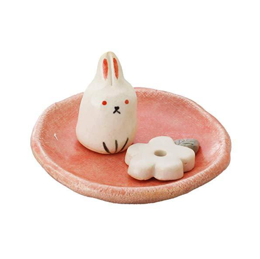 NipponKodo 日本香堂香盤香立手作小花兔